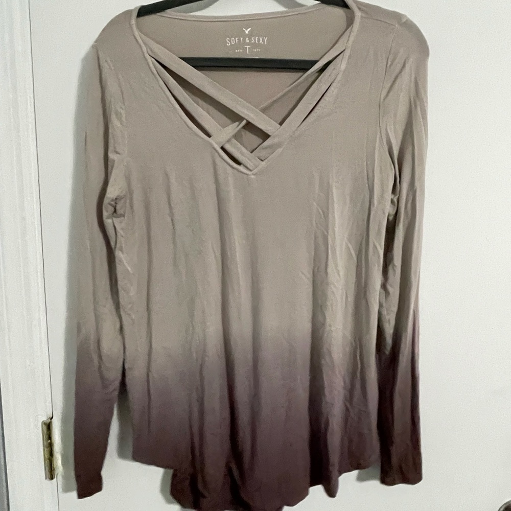 American Eagle Neutral Long Sleeve Size M